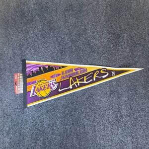 Rico Industries Tag Express Los Angeles Lakers Basketball NBA Pennant Multicolor